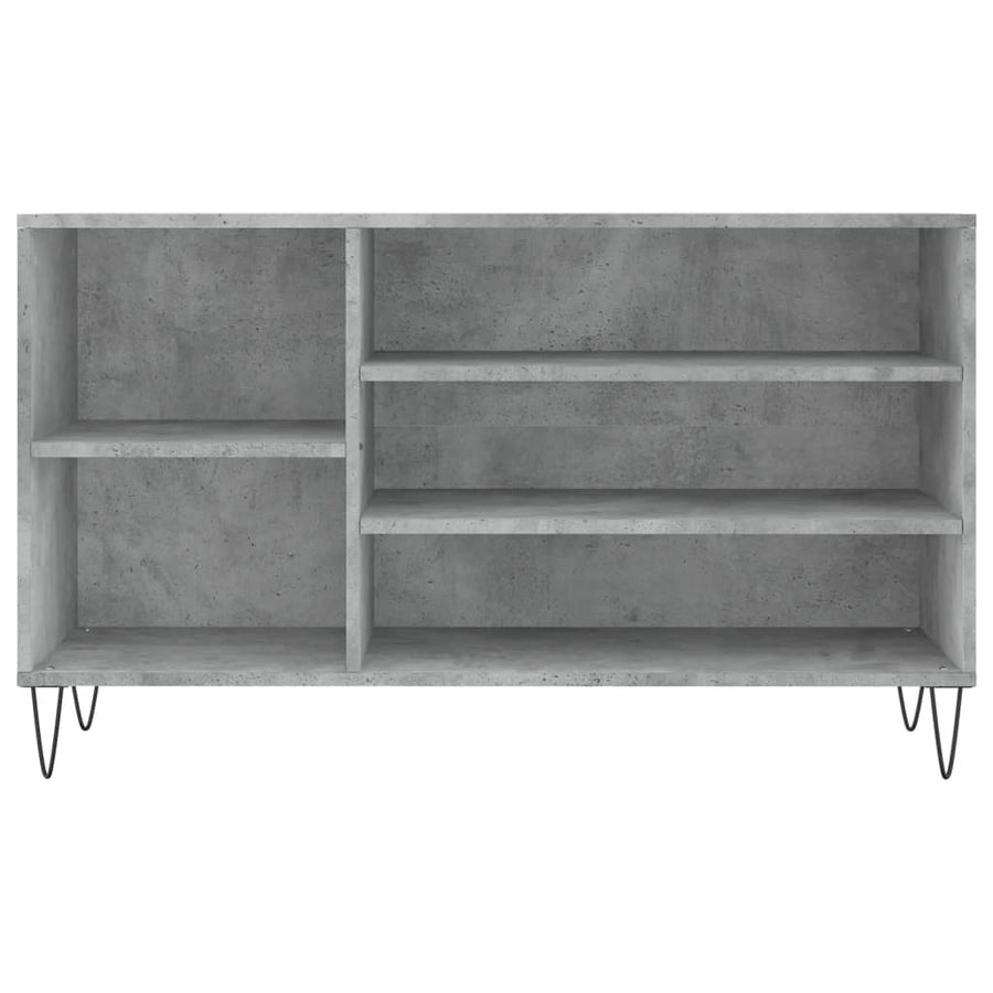 Schoenenkast 102X36X60 Cm Bewerkt Hout Betongrijs