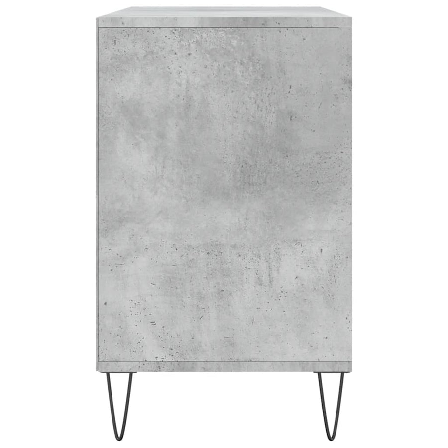 Schoenenkast 102X36X60 Cm Bewerkt Hout Betongrijs