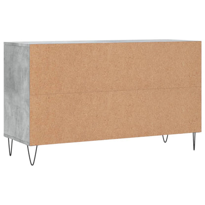 Schoenenkast 102X36X60 Cm Bewerkt Hout Betongrijs