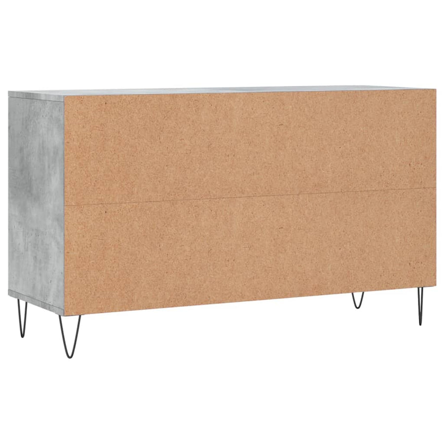 Schoenenkast 102X36X60 Cm Bewerkt Hout Betongrijs