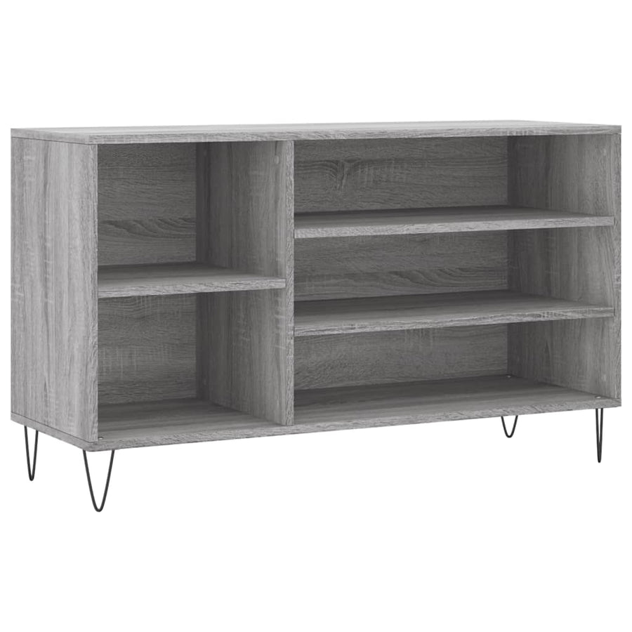 Schoenenkast 02X36X60 Cm Bewerkt Hout Sonoma Grijs Grijs sonoma