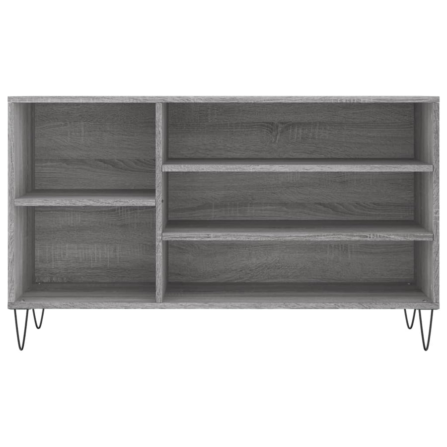 Schoenenkast 02X36X60 Cm Bewerkt Hout Sonoma Grijs Grijs sonoma