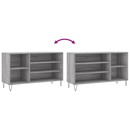 Schoenenkast 02X36X60 Cm Bewerkt Hout Sonoma Grijs Grijs sonoma