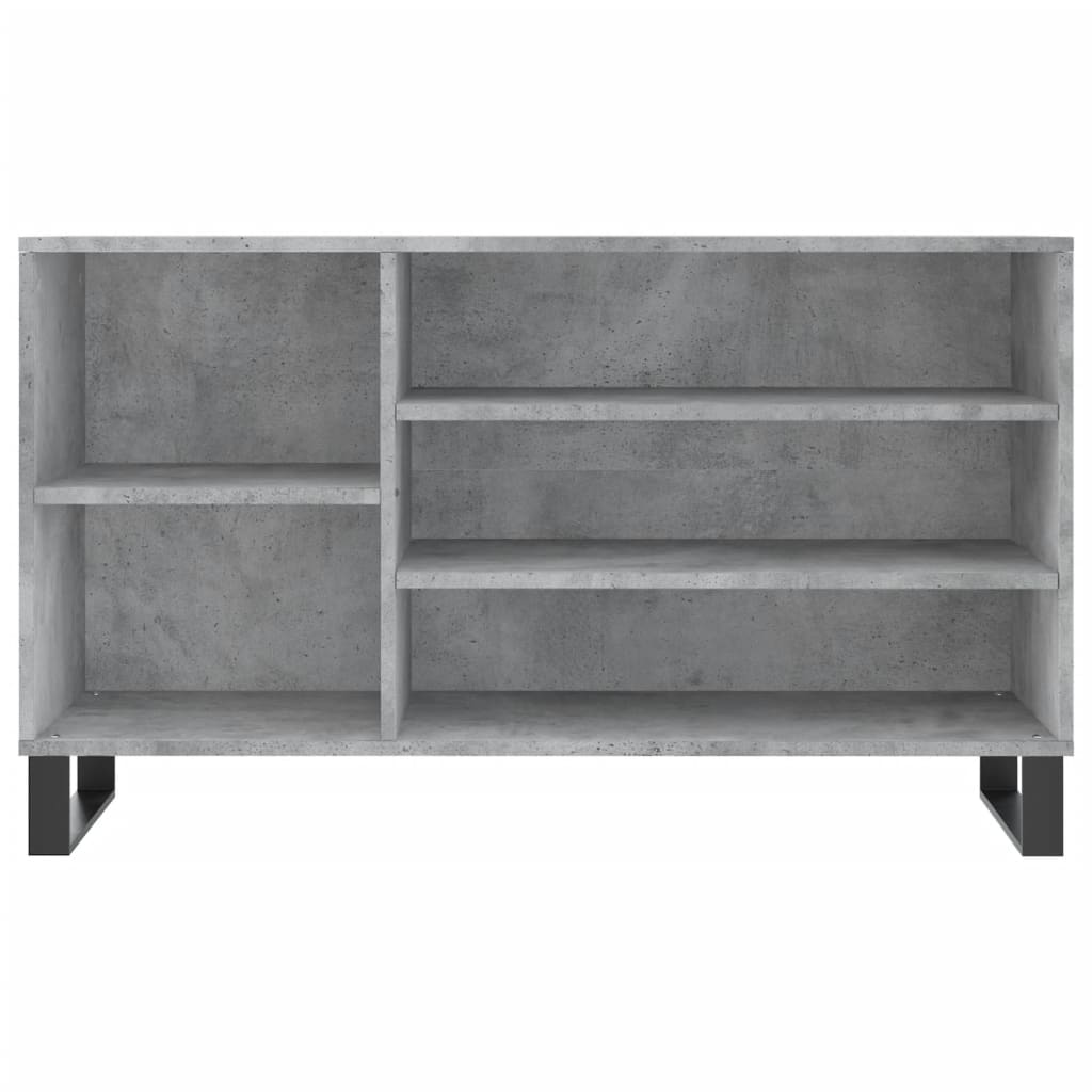 Schoenenkast 02X36X60 Cm Bewerkt Hout Betongrijs