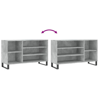 Schoenenkast 02X36X60 Cm Bewerkt Hout Betongrijs