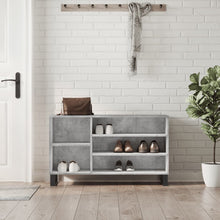 Schoenenkast 02X36X60 Cm Bewerkt Hout Betongrijs