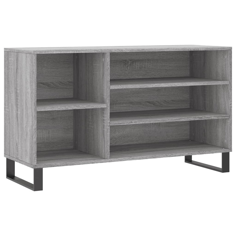 Schoenenkast 02X36X60 Cm Bewerkt Hout Sonoma Grijs Grijs sonoma