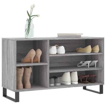 Schoenenkast 02X36X60 Cm Bewerkt Hout Sonoma Grijs Grijs sonoma