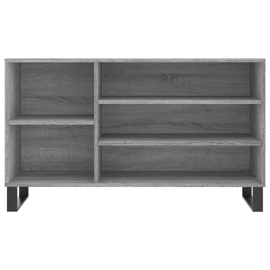 Schoenenkast 02X36X60 Cm Bewerkt Hout Sonoma Grijs Grijs sonoma