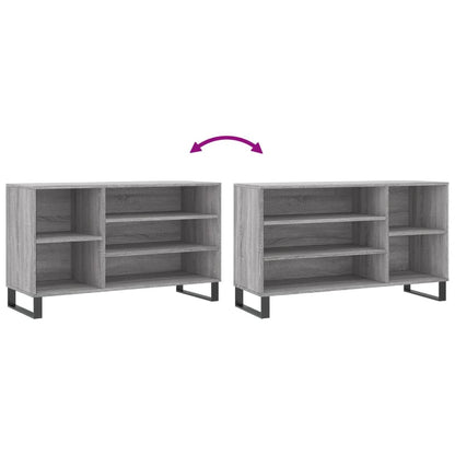 Schoenenkast 02X36X60 Cm Bewerkt Hout Sonoma Grijs Grijs sonoma
