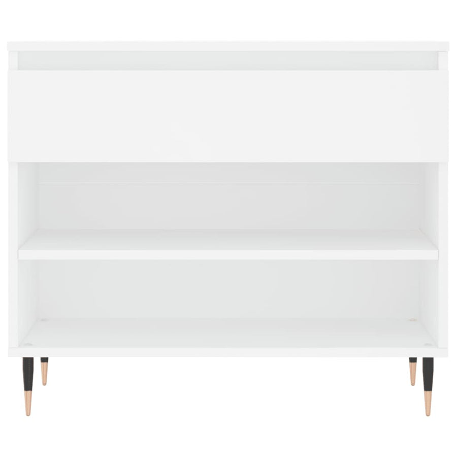 Schoenenkast 70X36X60 Cm Bewerkt Hout Wit