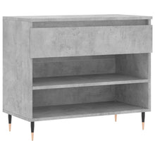 Schoenenkast 70X36X60 Cm Bewerkt Hout Betongrijs