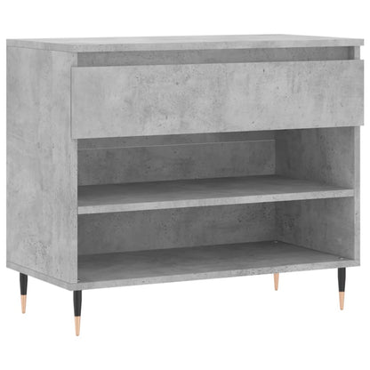 Schoenenkast 70X36X60 Cm Bewerkt Hout Betongrijs