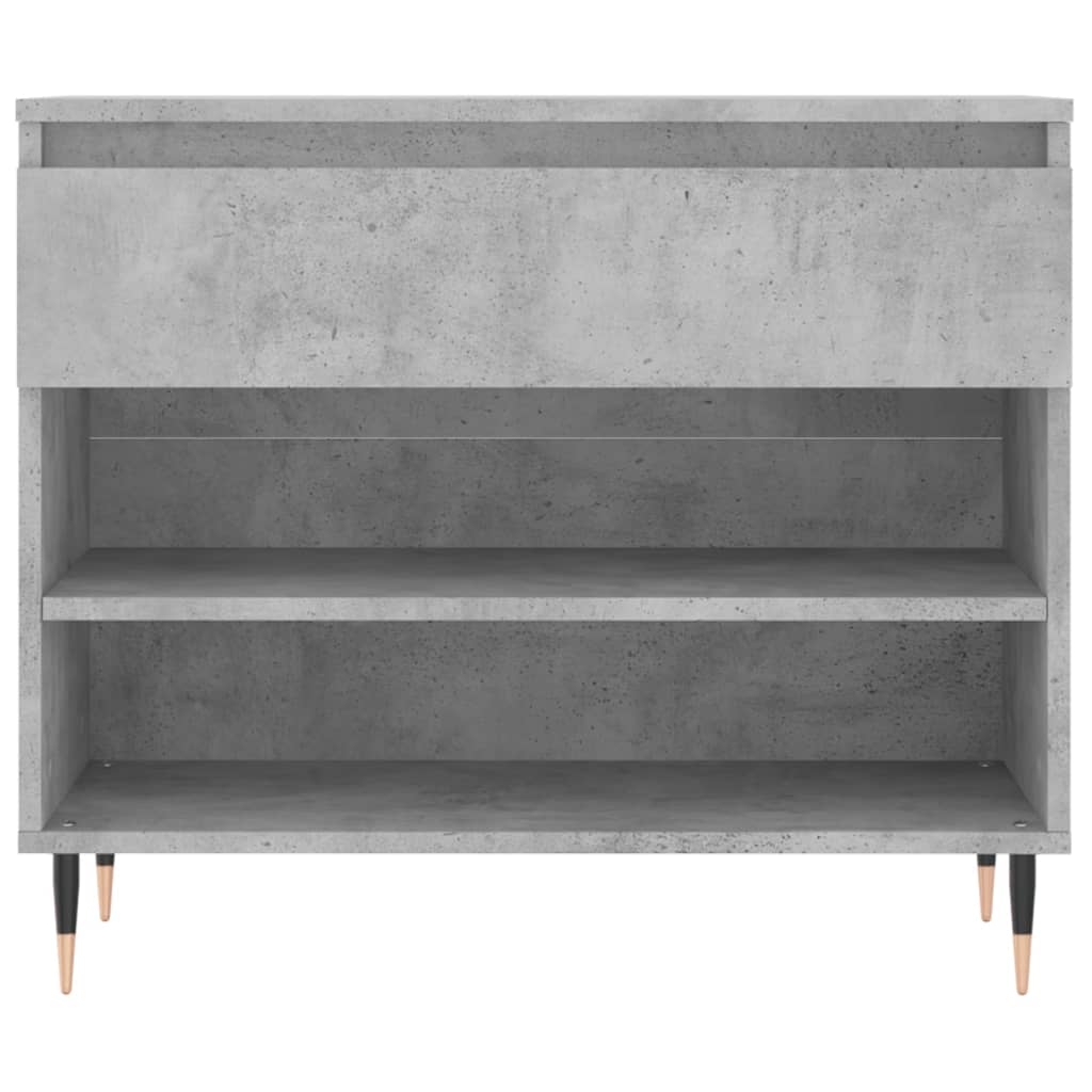 Schoenenkast 70X36X60 Cm Bewerkt Hout Betongrijs