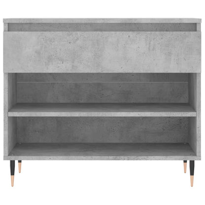 Schoenenkast 70X36X60 Cm Bewerkt Hout Betongrijs
