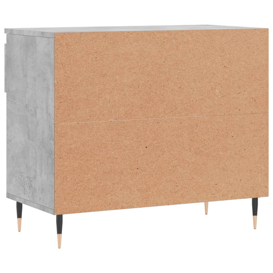 Schoenenkast 70X36X60 Cm Bewerkt Hout Betongrijs