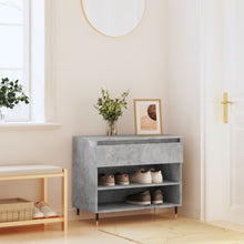 Schoenenkast 70X36X60 Cm Bewerkt Hout Betongrijs