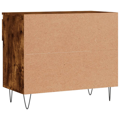 Schoenenkast 70X36X60 Cm Bewerkt Hout Kleurig Gerookt eiken