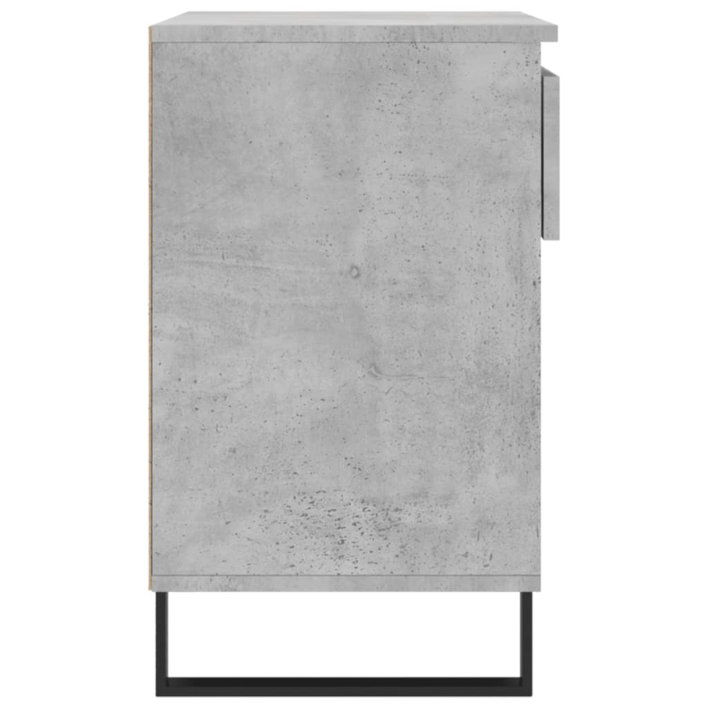 Schoenenkast 70X36X60 Cm Bewerkt Hout Betongrijs