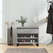 Shoe cabinet 70x36x60 cm engineered wood sonoma grey