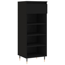 Schoenenkast 40X36X05 Cm Bewerkt Hout Zwart