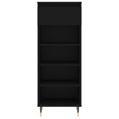 Schoenenkast 40X36X05 Cm Bewerkt Hout Zwart