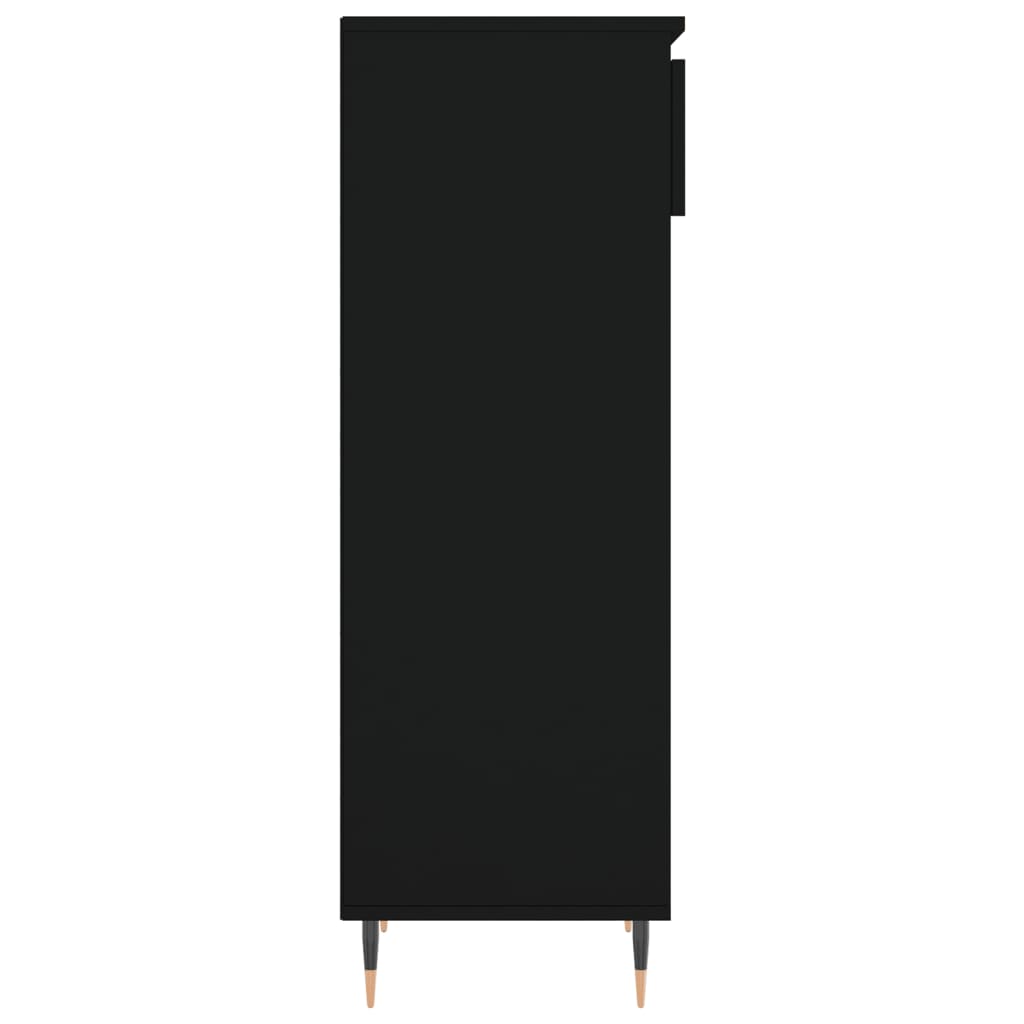 Schoenenkast 40X36X05 Cm Bewerkt Hout Zwart