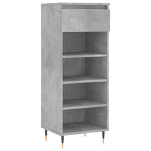 Schoenenkast 40X36X105 Cm Bewerkt Hout Betongrijs