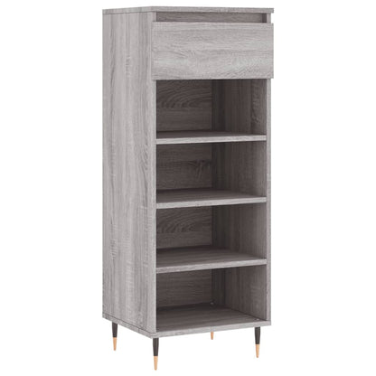 Schoenenkast 40X36X05 Cm Bewerkt Hout Grijs sonoma
