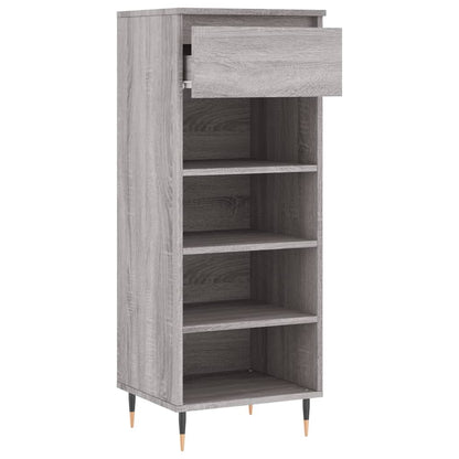 Schoenenkast 40X36X05 Cm Bewerkt Hout Grijs sonoma