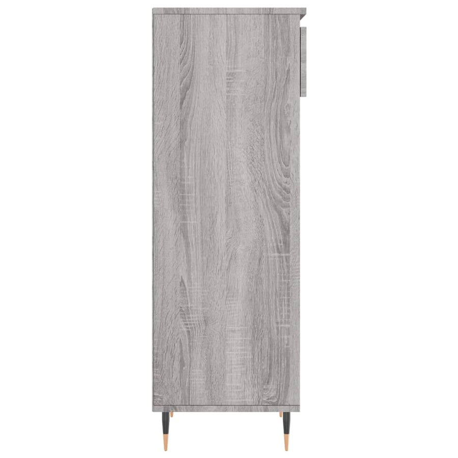 Schoenenkast 40X36X05 Cm Bewerkt Hout Grijs sonoma