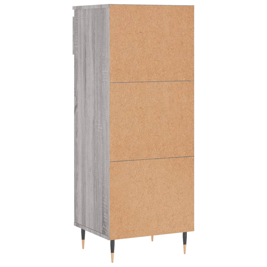 Schoenenkast 40X36X05 Cm Bewerkt Hout Grijs sonoma