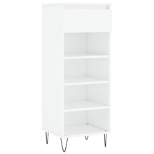 Schoenenkast 40X36X05 Cm Bewerkt Hout Hoogglans wit