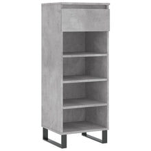 Schoenenkast 40X36X05 Cm Bewerkt Hout Betongrijs