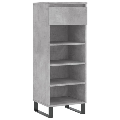 Schoenenkast 40X36X05 Cm Bewerkt Hout Betongrijs