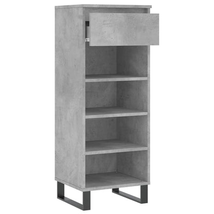Schoenenkast 40X36X05 Cm Bewerkt Hout Betongrijs