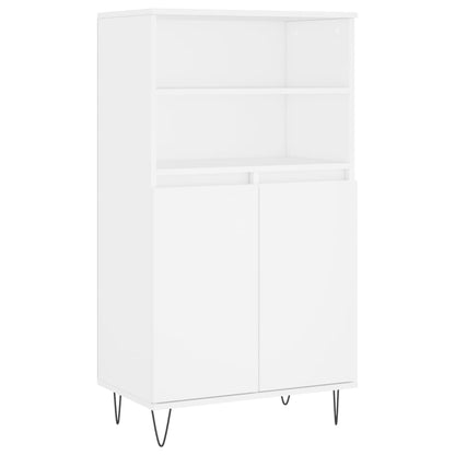 Hoge Kast 60X36X110 Cm Bewerkt Hout Wit