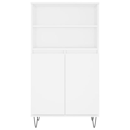 Hoge Kast 60X36X110 Cm Bewerkt Hout Wit