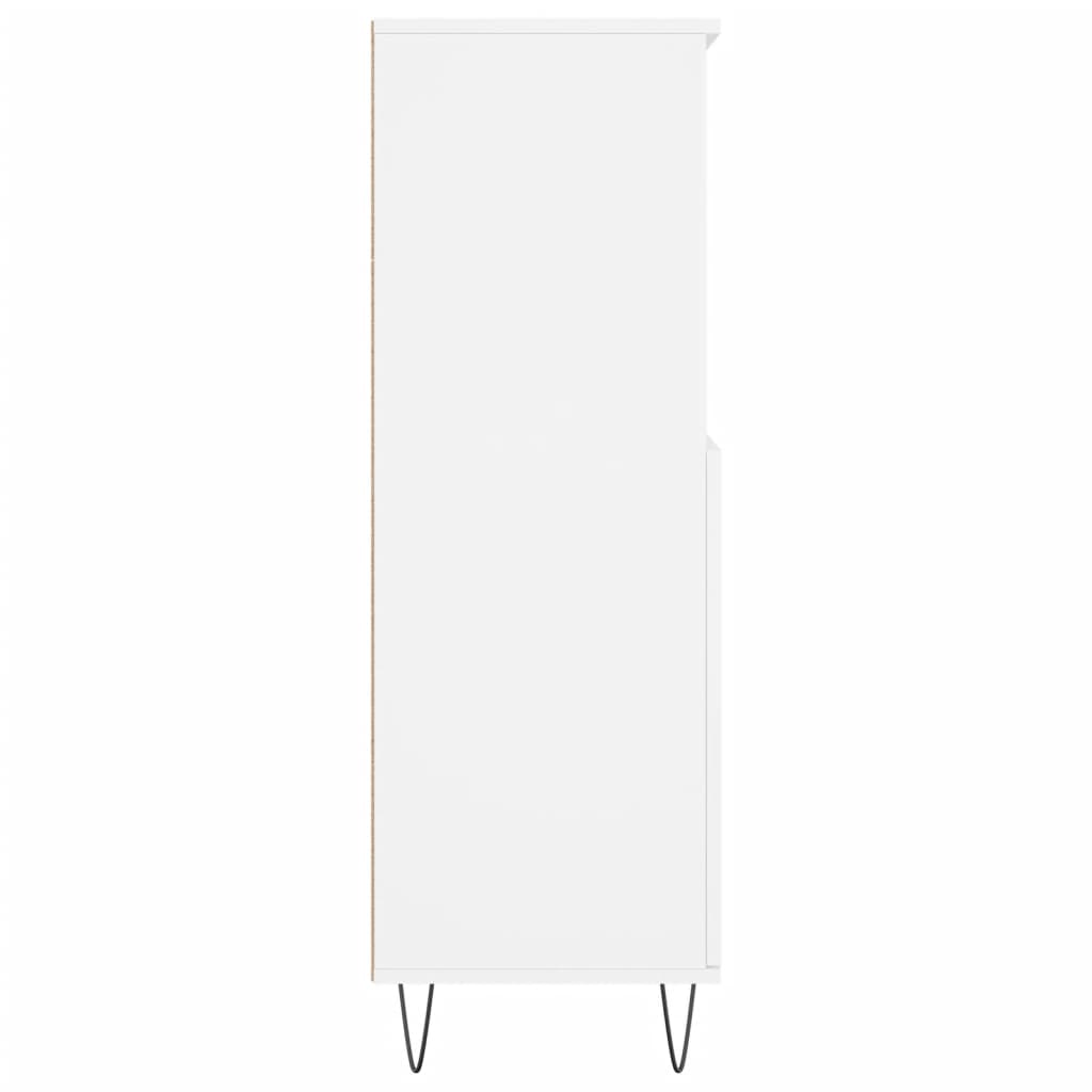Hoge Kast 60X36X110 Cm Bewerkt Hout Wit