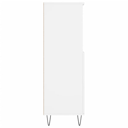 Hoge Kast 60X36X110 Cm Bewerkt Hout Wit