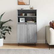 Hoge kast 60x36x110 cm grijs sonoma eiken bewerkt hout