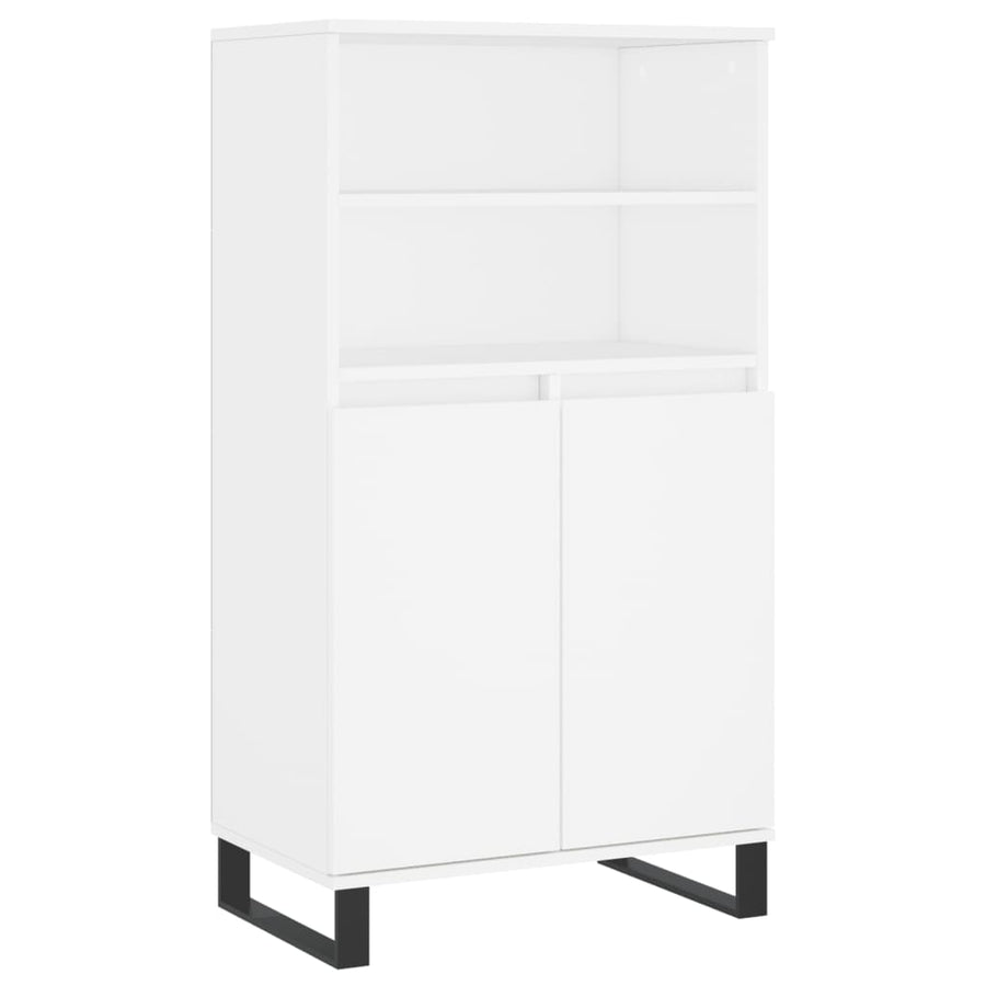 Hoge Kast 60X36X110 Cm Bewerkt Hout Wit