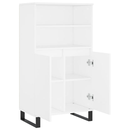 Hoge Kast 60X36X110 Cm Bewerkt Hout Wit