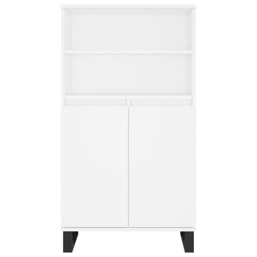 Hoge Kast 60X36X110 Cm Bewerkt Hout Wit