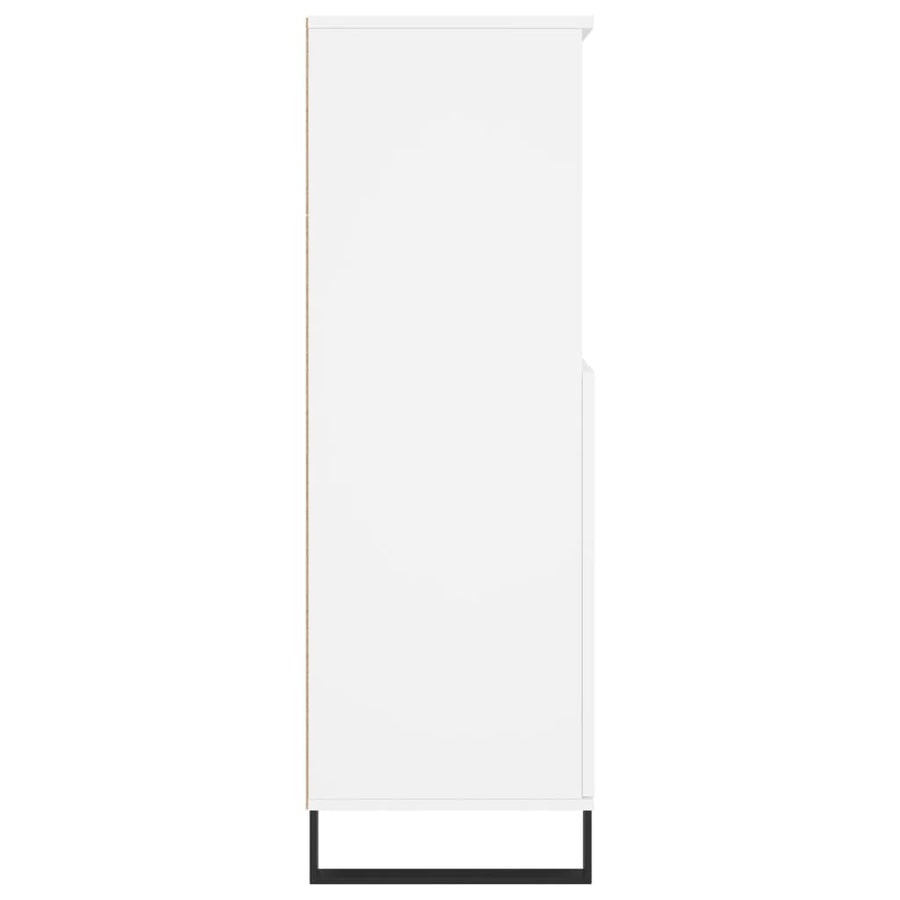 Hoge Kast 60X36X110 Cm Bewerkt Hout Wit