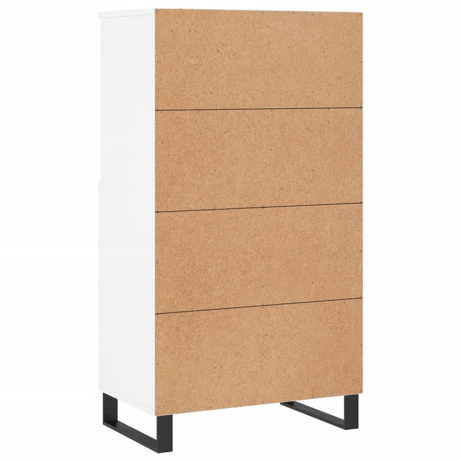 Hoge Kast 60X36X110 Cm Bewerkt Hout Wit