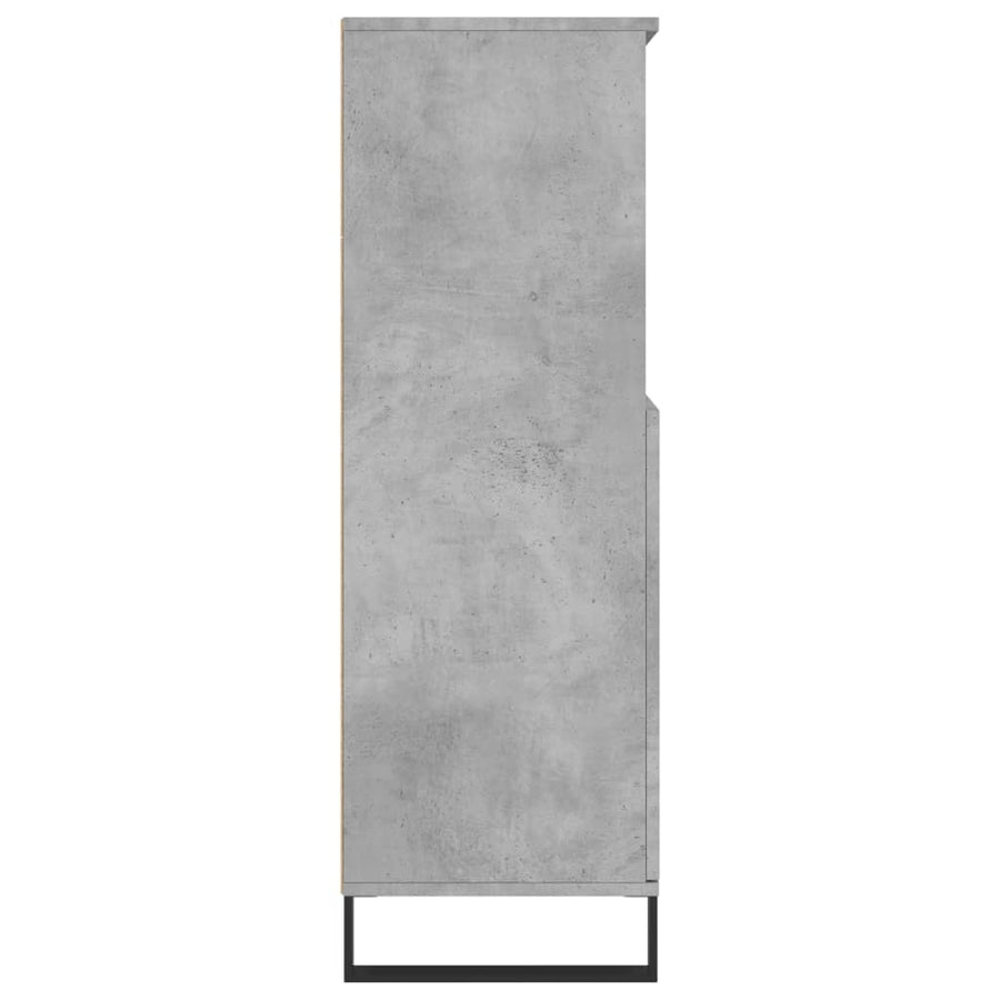Hoge Kast 60X36X110 Cm Bewerkt Hout Betongrijs