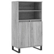 Hoge Kast 60X36X110 Cm Bewerkt Hout Eikenkleurig Grijs sonoma