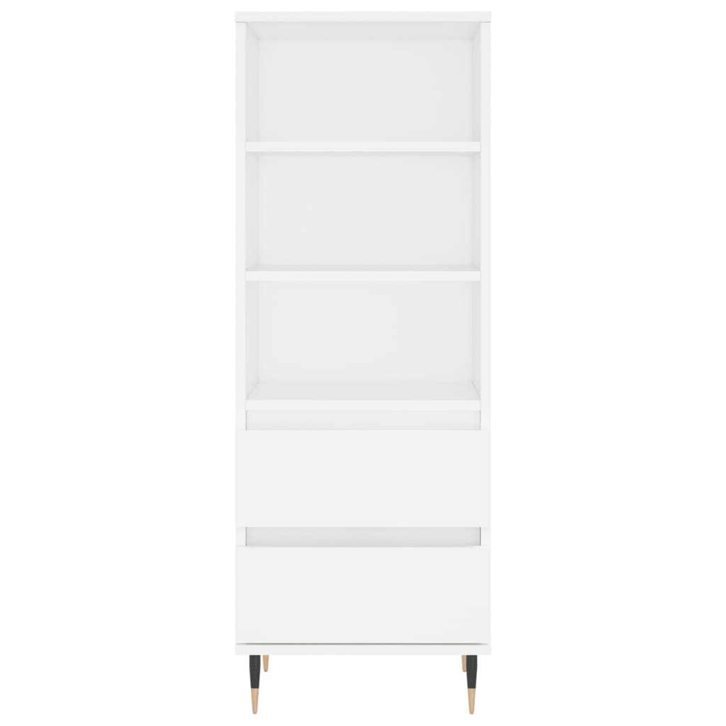 Hoge Kast 40X36X110 Cm Bewerkt Hout Wit