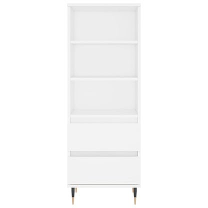 Hoge Kast 40X36X110 Cm Bewerkt Hout Wit